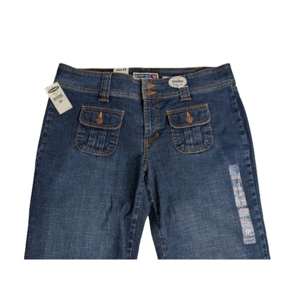 Old Navy Ultra Low Waist Capri Jeans 12 - Picture 2 of 6